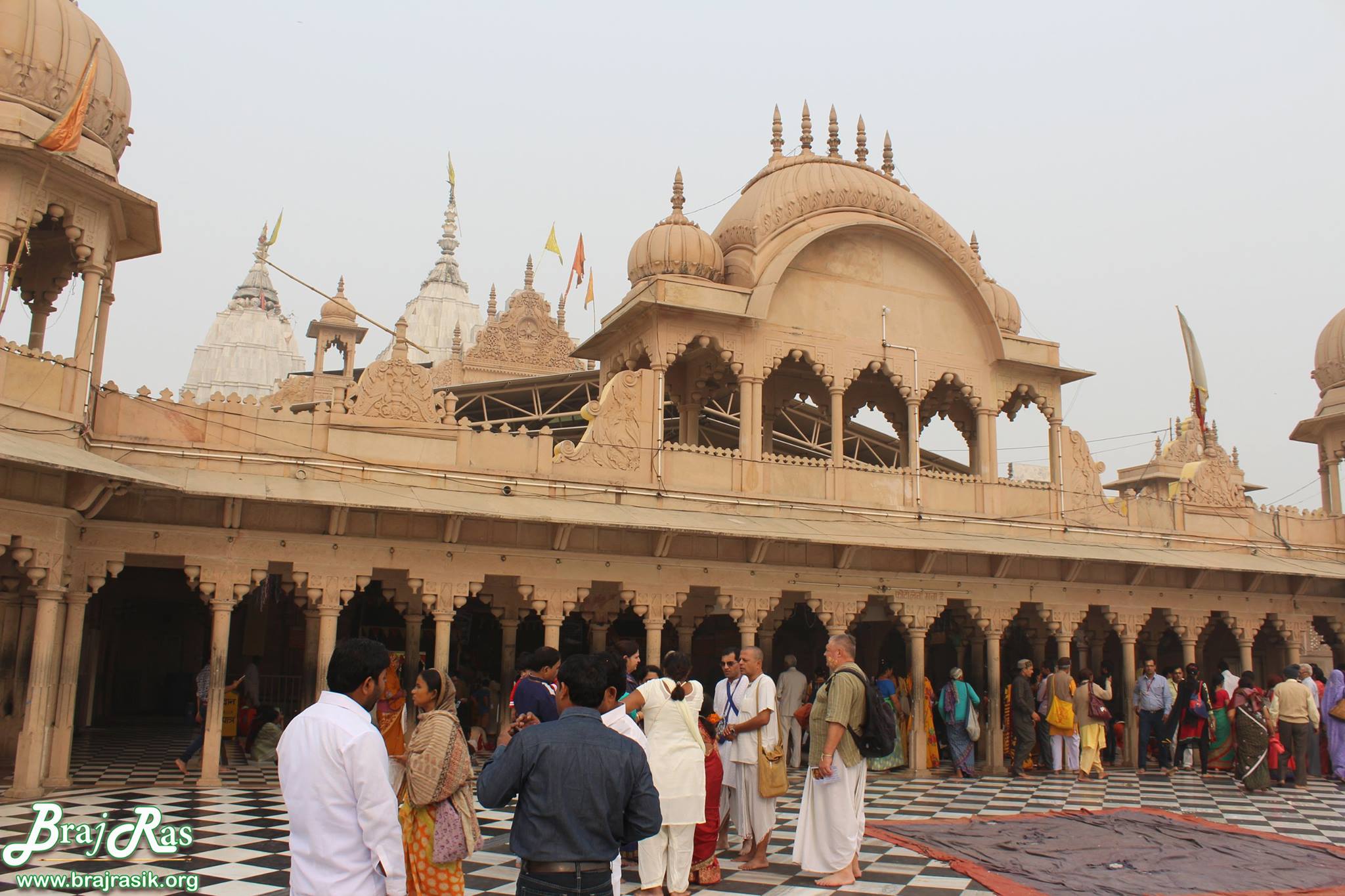 Shri Radha Rani temple crowning the hill at Barsana
