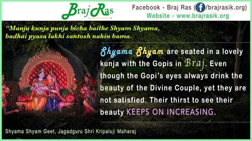 Manju Kunja Punja Bicha Baithe Shyam Shyama - Jagadguru Shri Kripaluji Maharaj, Shyama Shyam Geet (246)