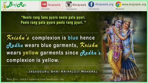 नीलो रंग तनु प्यारो नीलो पट प्यारी  - ब्रज रस माधुरी, जगद्गुरु श्री कृपालुजी महाराज