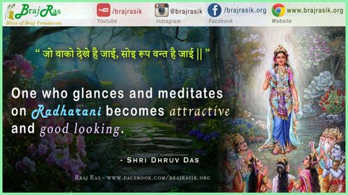 जो वाको देखे है जाई, सोइ रूप वन्त है जाई - श्री ध्रुवदास, बयालीस लीला