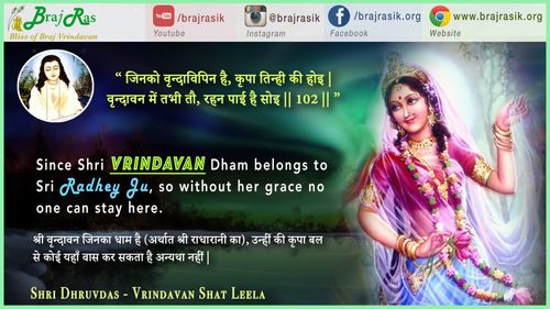 जिनकौ वृन्दाविपिन है - श्री ध्रुवदास, बयालीस लीला, वृन्दावन शत लीला (102)