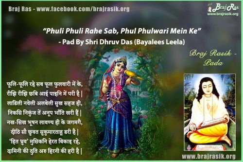 Phooli-Phooli Rahe Sab Phool Phulavaari Mein Ke - Shri Hita Dhruvdas, Bayalees Leela, Shringar Shat 1 (20)