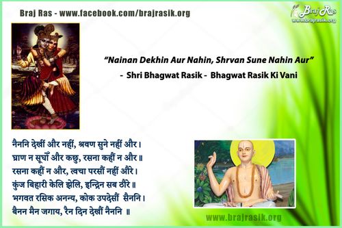 नैननि देखीं और नहीं - श्री भगवत रसिक - श्री भगवत रसिक, भगवत रसिक की वाणी, अनन्यनिश्चयात्म ग्रन्थ - उत्तरार्ध (2)