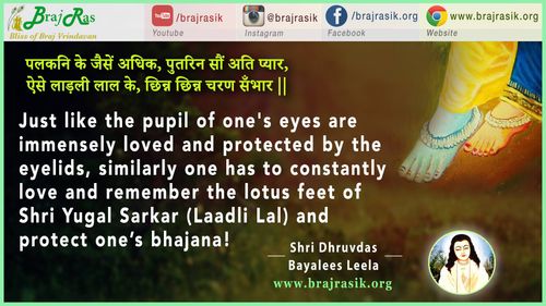 Palakani Ke Jaisen Adhik Putarin - Shri Dhruvadas, Bayalis Lila, Yugal Dhyaan (20)