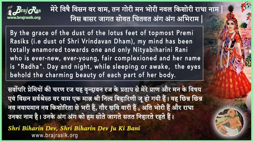 Mere Vishey Visan Var Vaam - Shri Biharin Dev from Shri Biharin Dev Ji Ki Bani, Siddhant Ki Pad (132)