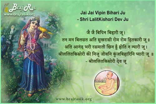 Jai Jai Vipin Bihari Ju -  Shri Lalit Kishori Dev Ju Ki Vani, Siddhant Ke Pad (62)