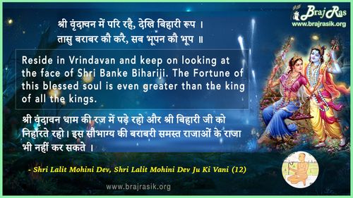 Shri Vrindavan Mein Pari Rahai - Shri Lalit Mohini Dev Ju Ki Vani, Siddhant Ke Pad (12)