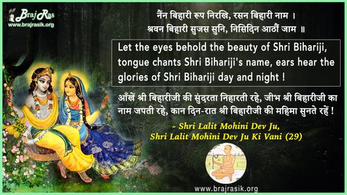 नैंन बिहारी रूप निरखि - श्री ललित मोहिनी देव जू की वानी, सिद्धांत के पद (29)
