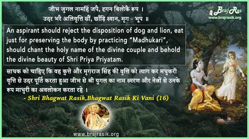 Jibh Jugal Naamhin Japai - Shri Bhagwat Rasik Ki Vani, Ananyanishchayatmak Granth, Purvardh (16)