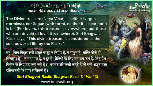 नहिं निर्गुन सर्गुन नहीं  - श्री भगवत रसिक की वाणी, श्री नित्यविहारी जुगल ध्यान (03)