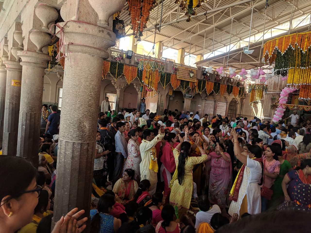 Inside Shriji Temple, Barsana
