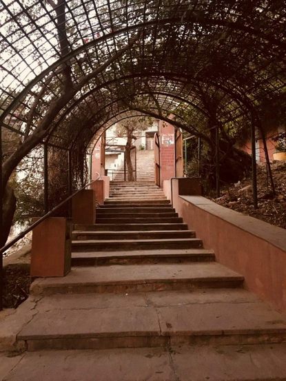 Way towards Maan mandir, Gahvarvana, Barsana parikrama. 