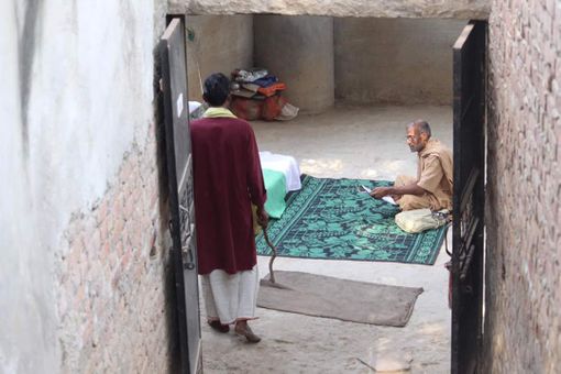 Very old Raas Leela Sthali found 10 feet under the ground at Gahvar van barsana near Radha Sarovar