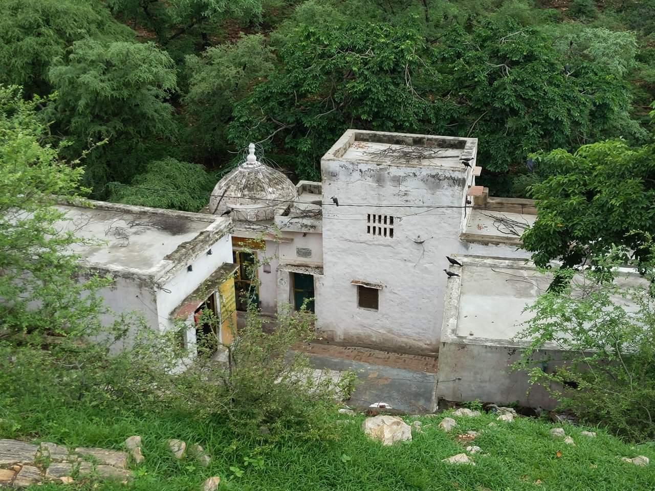View of Gahvarvan Barsana during rainy season.