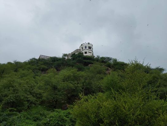 Morkuti view from Brahma Parvat(hill)  at Gehvarvana Barsana.