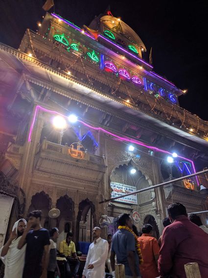 Nightview of Shri Bankebihari temple