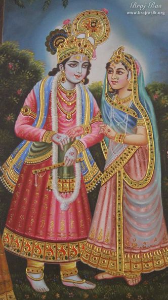 Another Radha Krishn Leela portrayed at Kishor Van, Vrindavan