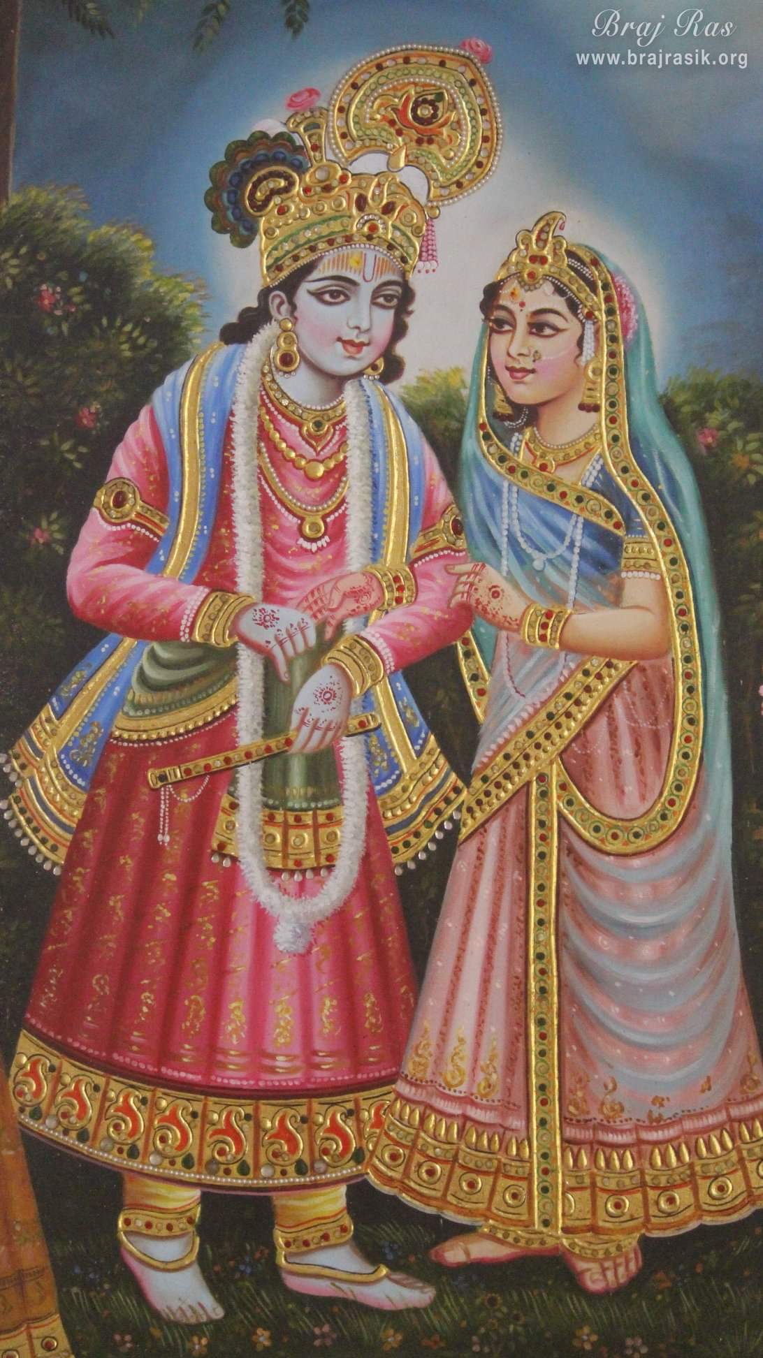 Another Radha Krishn Leela portrayed at Kishor Van, Vrindavan