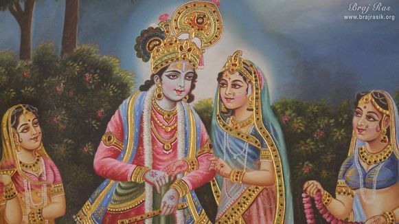 Beautiful Radha Krishn Leela portrayed at Kishor Van, Vrindavan