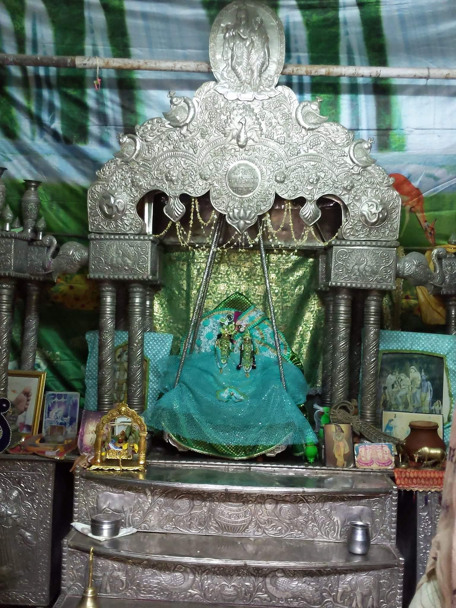 Shri Radha Krishna at Maan mandir or Mana mandir, Barsana