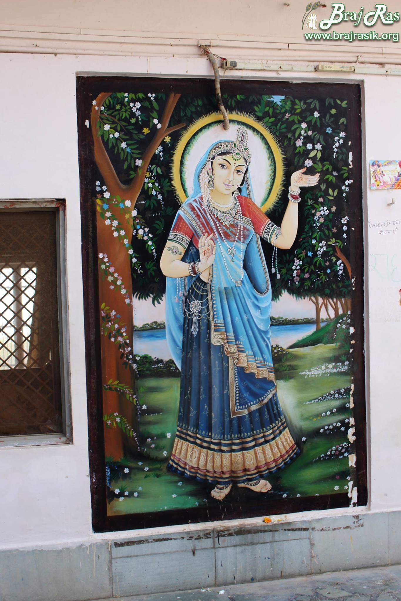 Glimpses of Shri Radha at Maan Mandir, Barsana