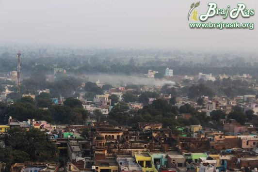 View of Barsana from Maan Mandir, Barsana