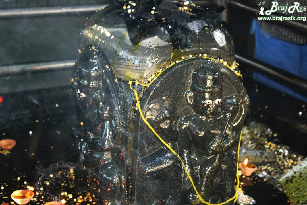 Glimpses of Shani Deva at Kokilavan, Braj.