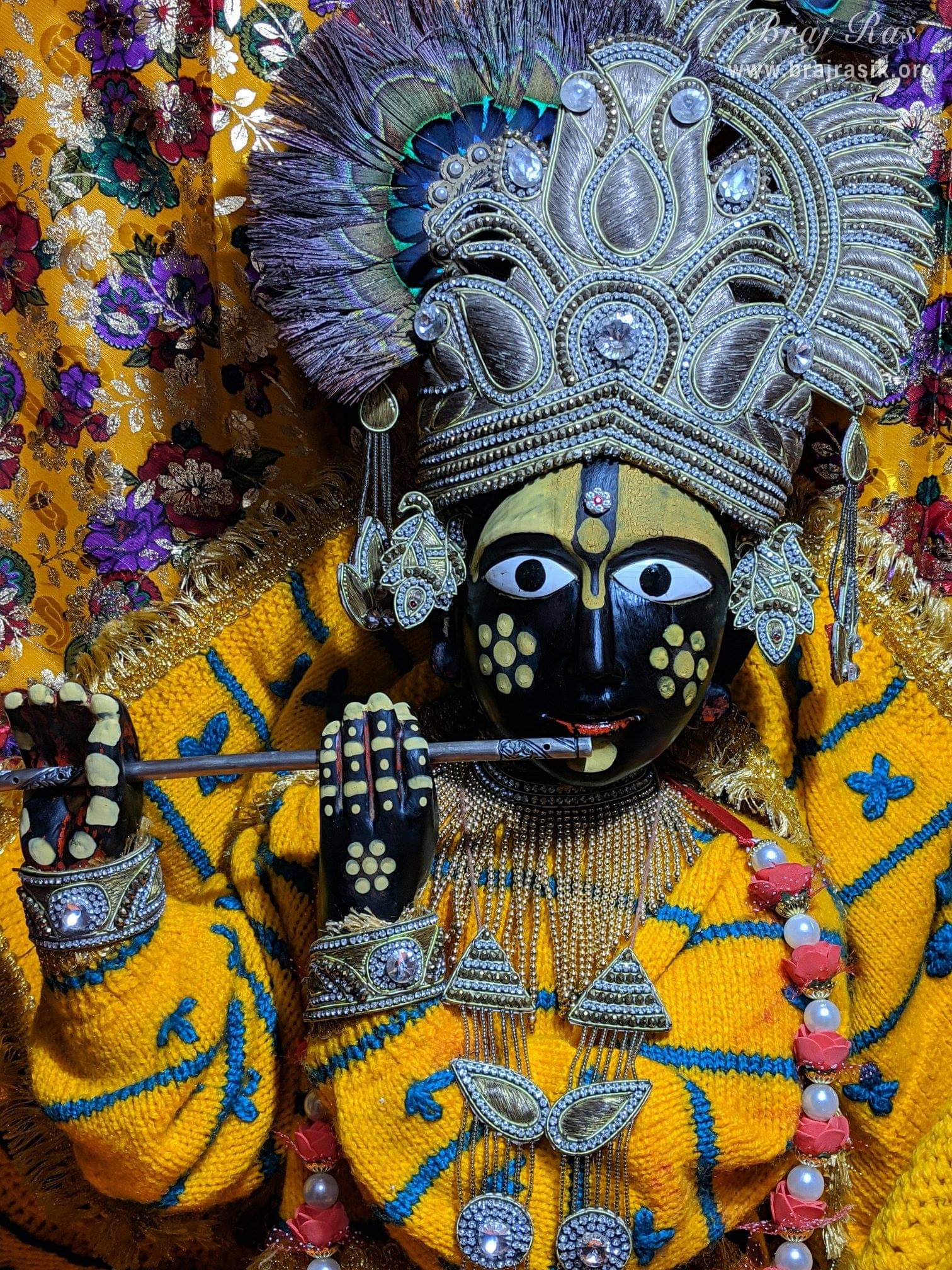 श्री दान बिहारी लाल के सर्दियों में दर्शन, वृंदावन।
