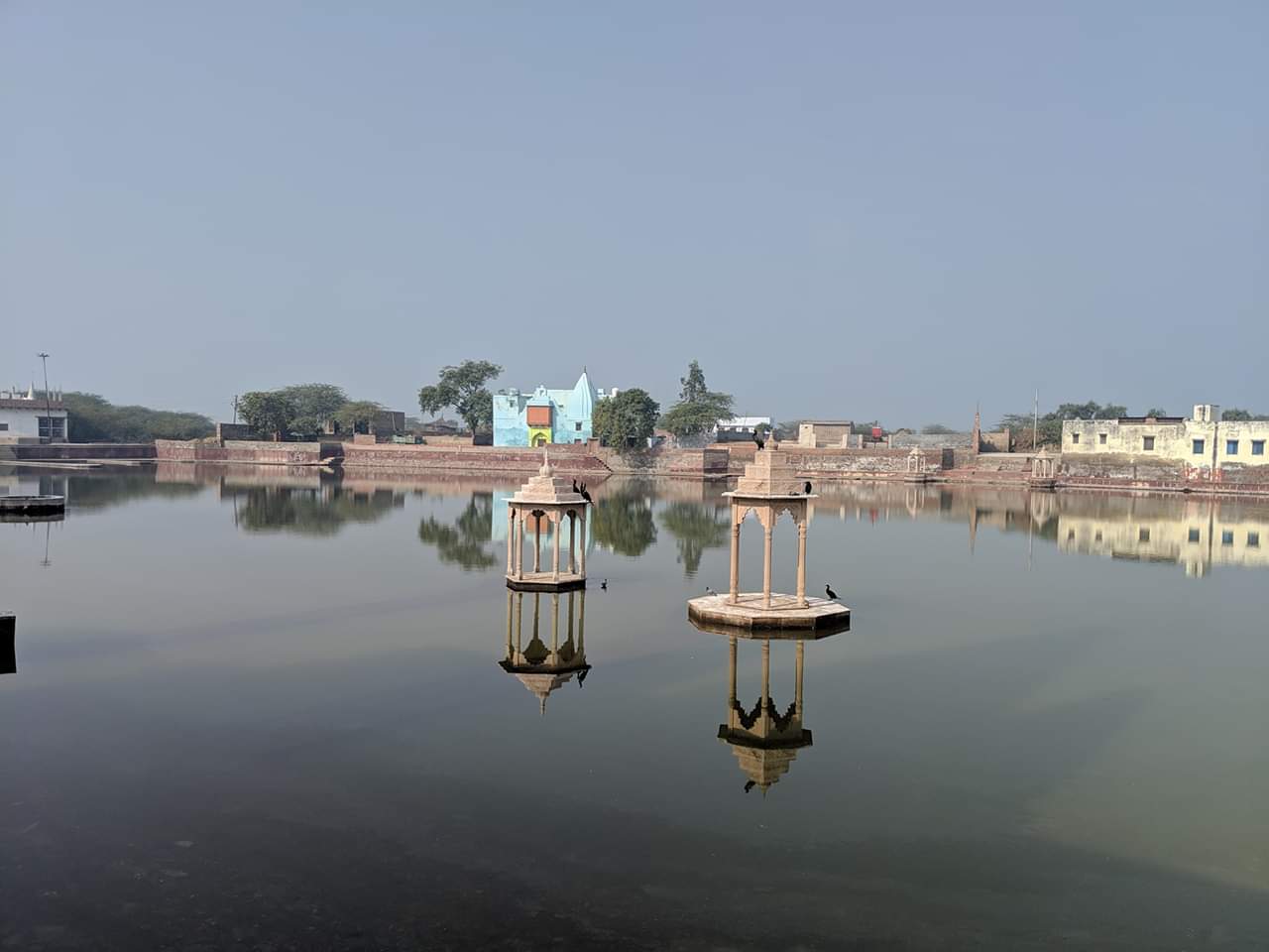 Glimpses of Shri Pavan Sarovar or Pavanasarovara, Nandgaun. 