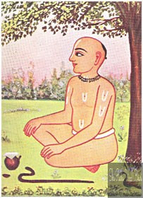 Shri Lalit Kishori Dev who established Shri Tatiya Isthan, Vrindavan at Gyan Gudhari.