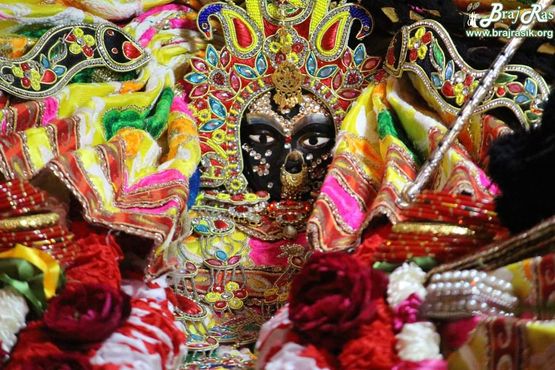 Shri Raseshwari Radha Divine deity at old Raas Mandala Vrindavan.