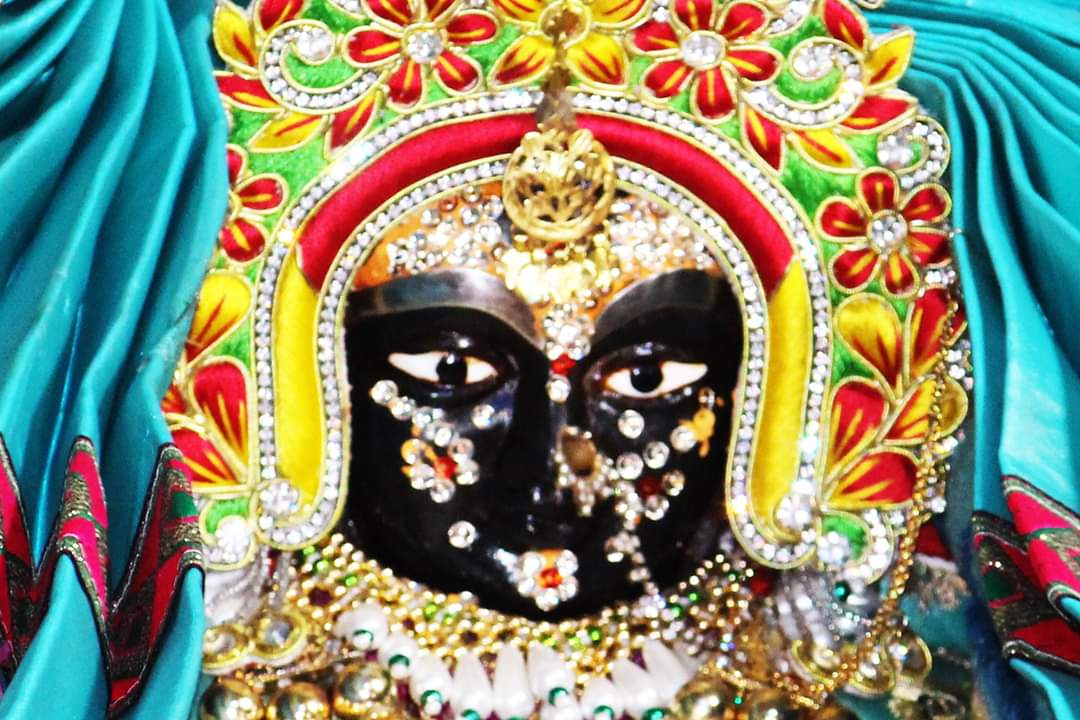 Zoomed Photo of Shri Raseshwari Ji at Hita Raas Mandal, Vrindavan.