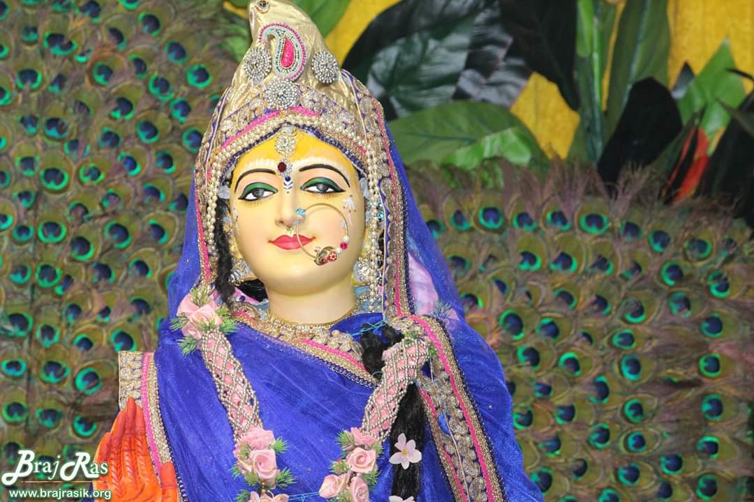 Glimpses of Shri Shyama (Radha) at Shyama Shyam Dham, Vrindavan.