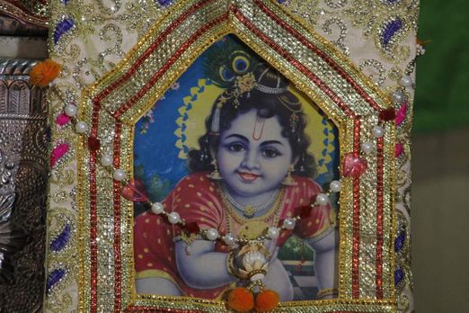 Portrait of Shri Krishn @ Shriji Ka Mandir.