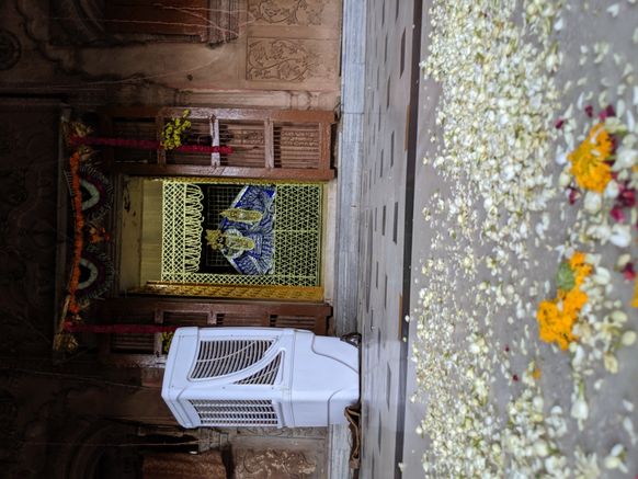Rasik Bihari temple deity at Vrindavan.