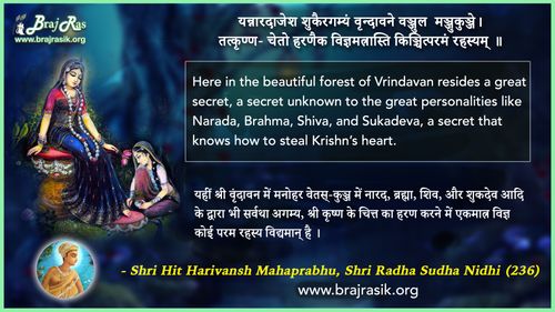 Yan Naradajesh Shukairgamyam - Shri Hit Harivansh Mahaprabhu, Shri Radha Sudha Nidhi (238)