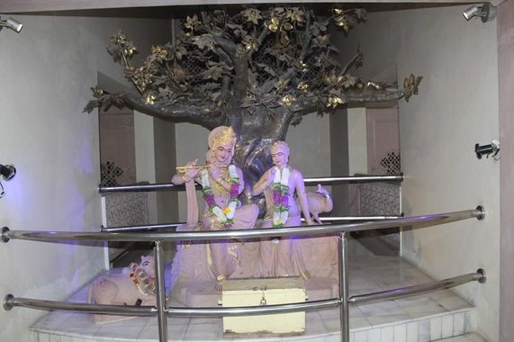 Inside Temple at Shri Ashta sakhi temple, Vrindavan.