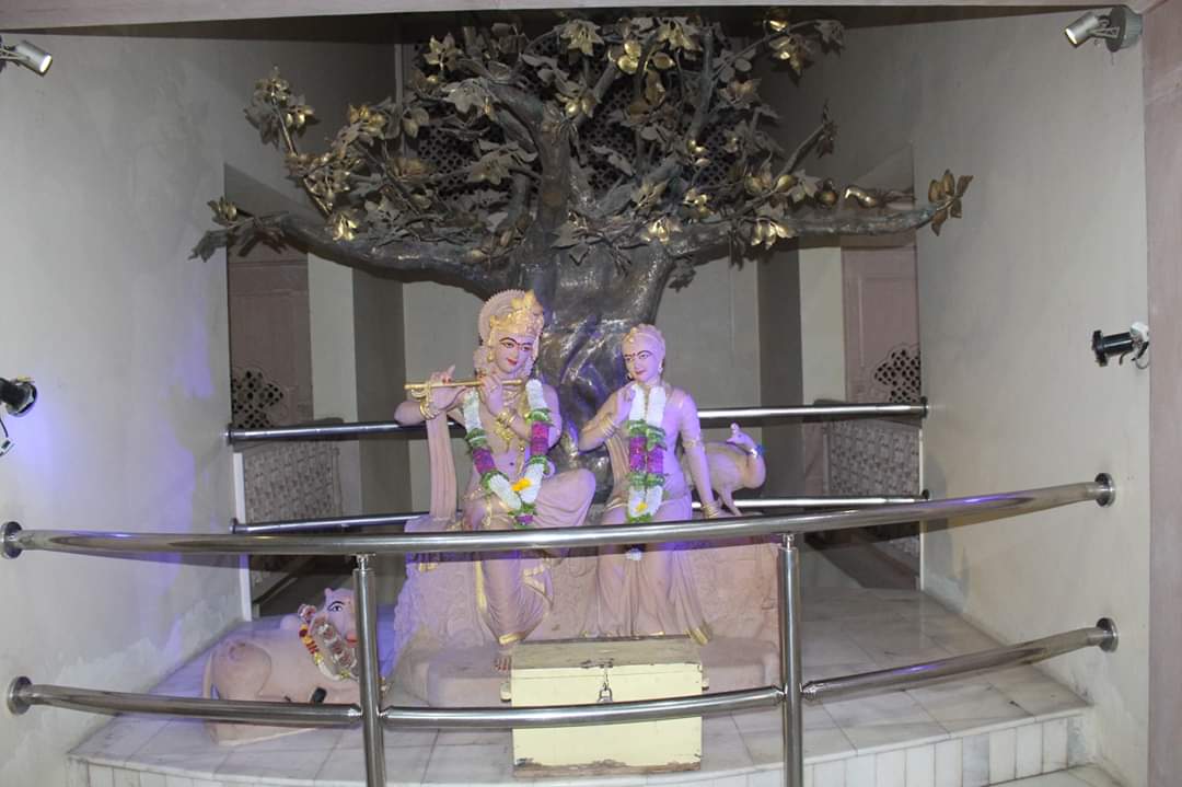 Inside Temple at Shri Ashta sakhi temple, Vrindavan.