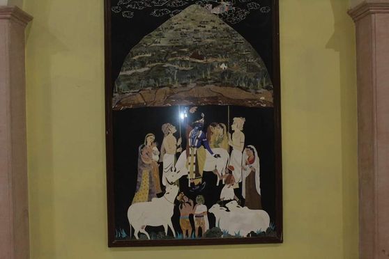 Another Wall painting at Shri Astasakhi temple, Vrindavan