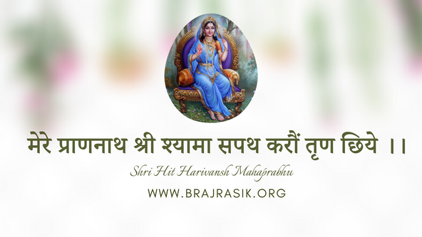 मेरे प्राणनाथ श्रीश्यामा, सपथ करौं तिन छियें - श्री हित स्फुट वाणी (20)