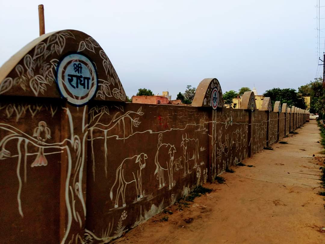 Glimpses of Various painting at Vrindavan in Parikrama marg.