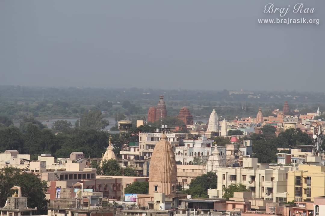 Glimpses or Madan Mohan Temple from Top - Bird eye view, Vrindavan.