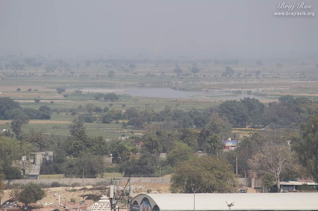 Glimpses of Yamuna ji from Top - Bird eye view, Vrindavan