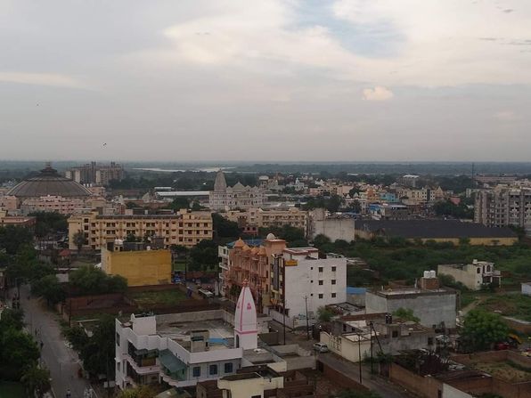 Glimpses of temples from Top - Bird eye view, Vrindavan