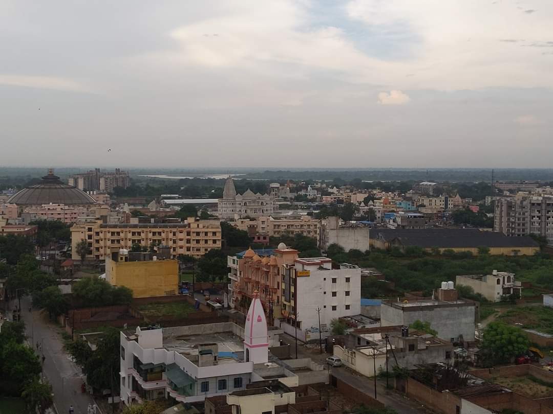 Glimpses of temples from Top - Bird eye view, Vrindavan