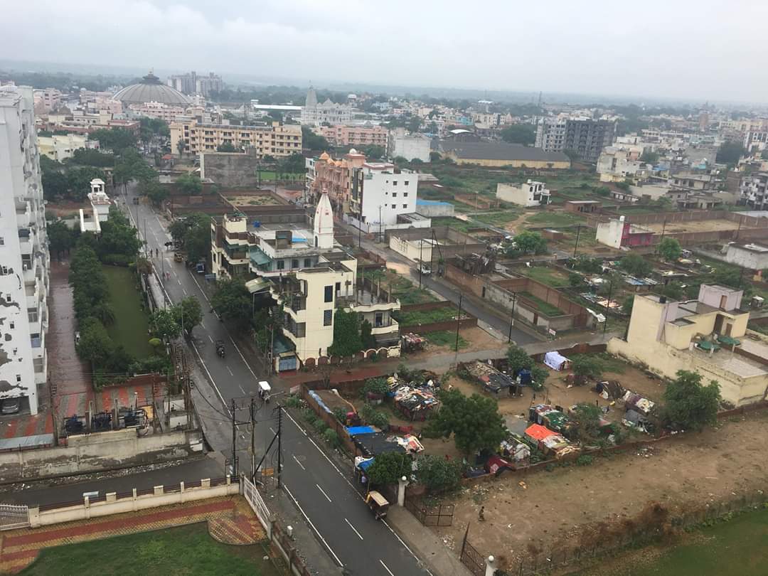 Glimpses of Vrindavan lane from top