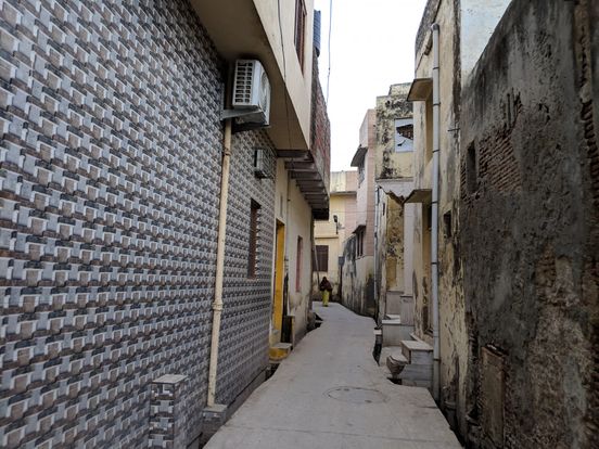 Kunj Lane near Sewa Kunj in Vrindavan.