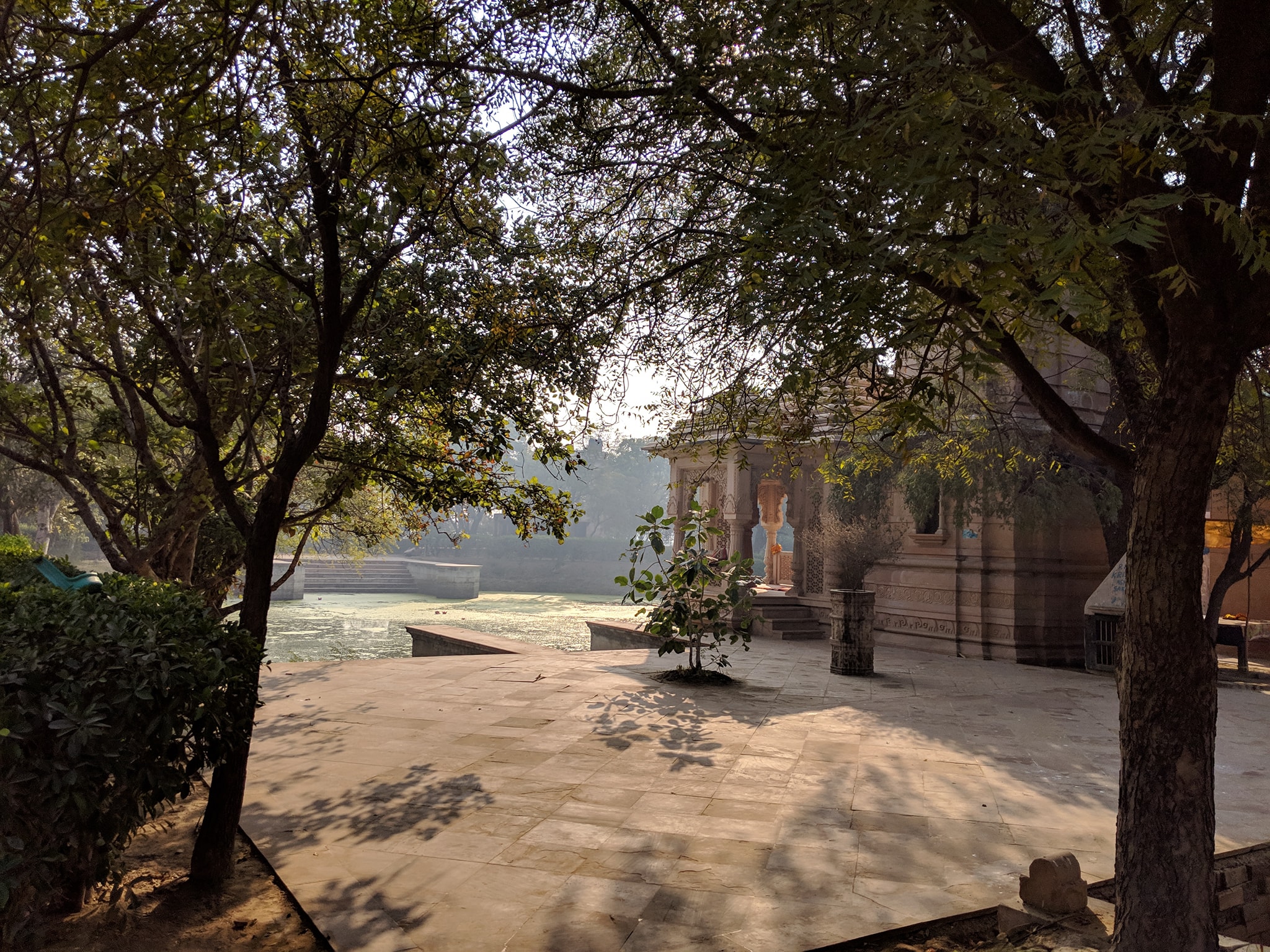 Outside view of Vrinda Devi Temple.