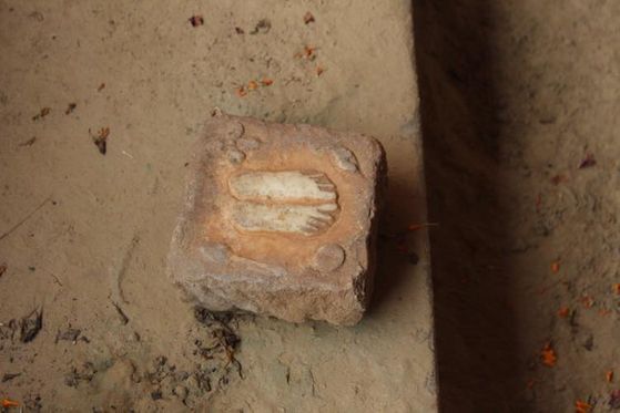 श्रृंगार वट में चरण दर्शन।