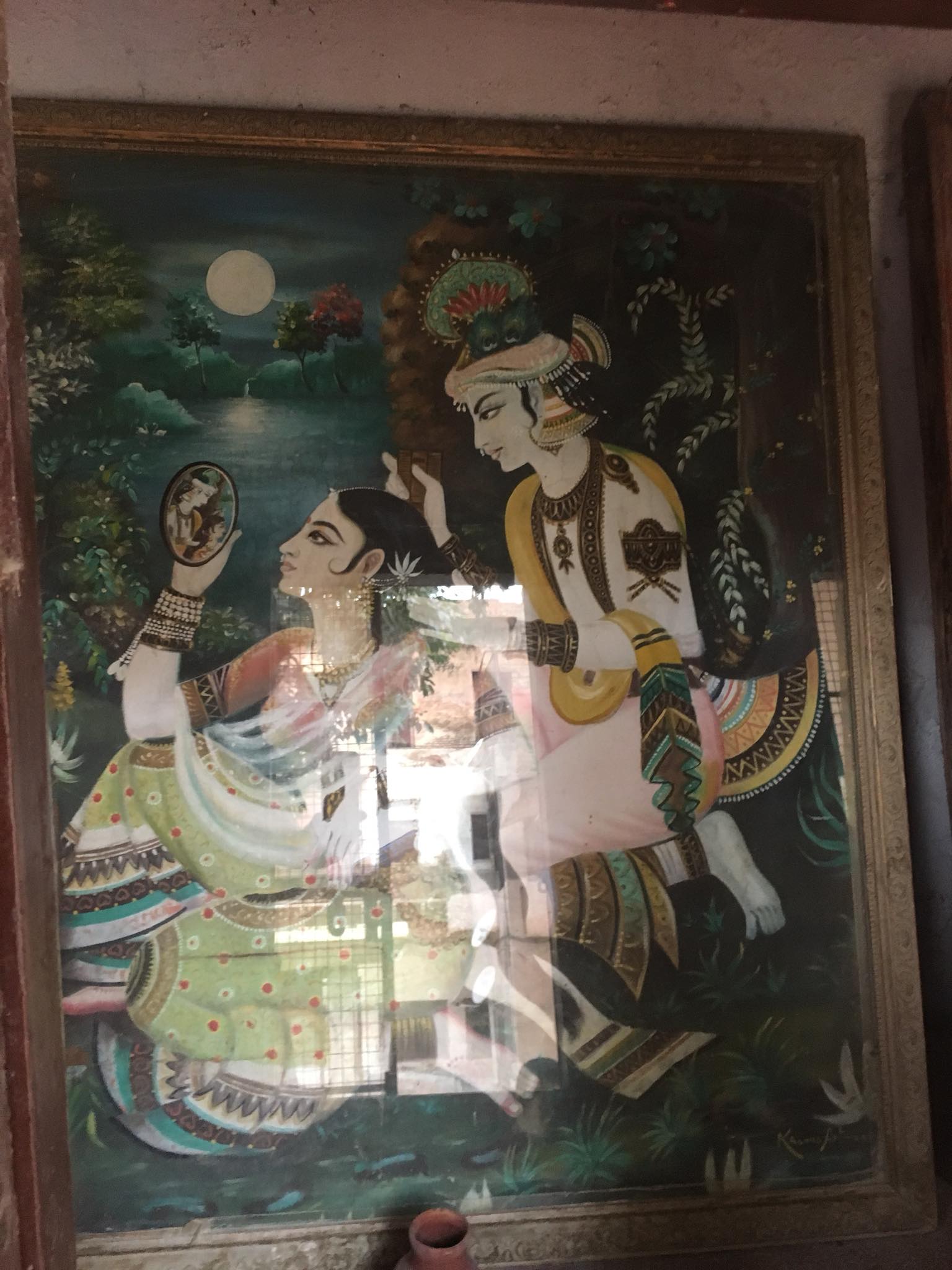 Portrait of Veni Gunthan Leela at Shringar Vat.